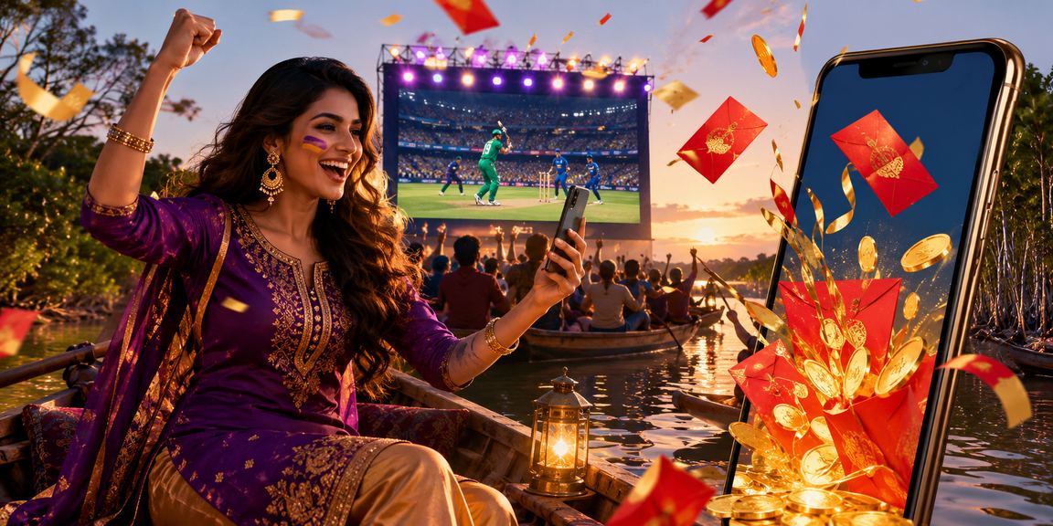 সুন্দরবনের পটভূমিতে বাংলাদেশি মডেলের সাথে ক্রিকেট বেটিং